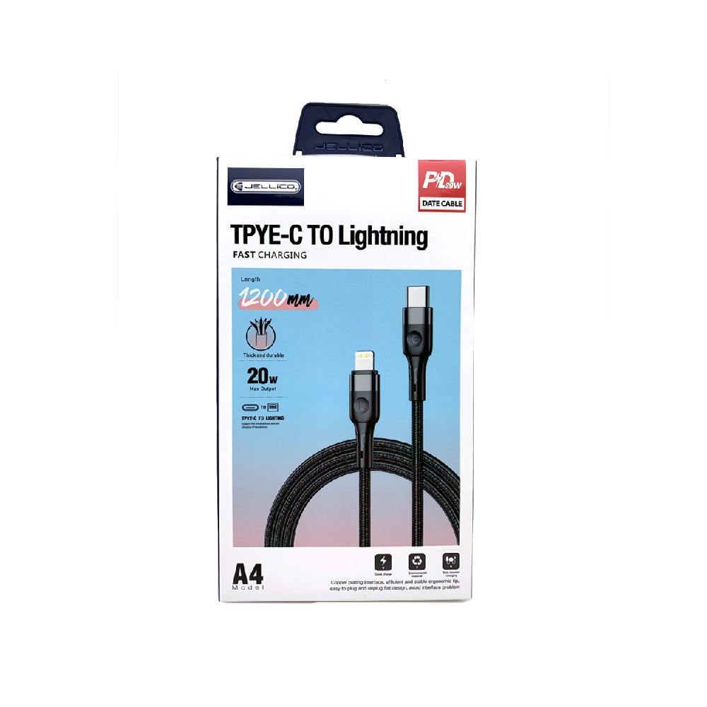PD Charging Cable Type C to Lightning 1.2M 