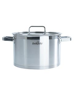 Delighto 5.5L Glossy Series Stainless Steel Soup Pot 3007 (24cm)