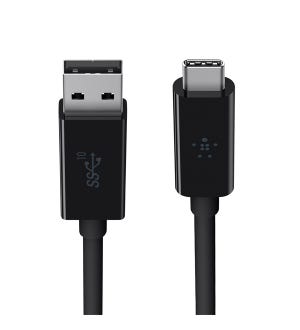 Belkin 3.1 USB-A to USB-C Cable (Black) BKN-F2CU029BT1M-BLK