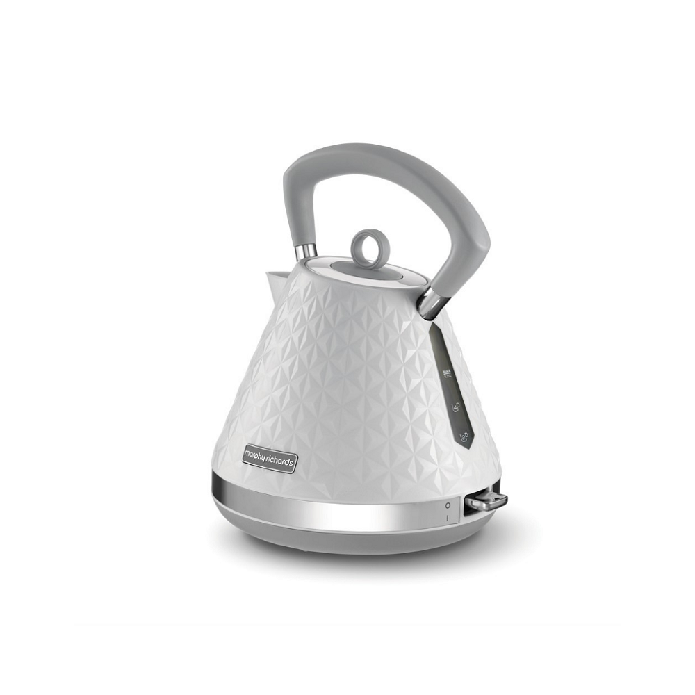 Morphy Richards 1.5L Vector Pyramid Kettle - White