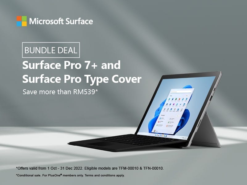 Microsoft Surface Pro 7+ Promotion